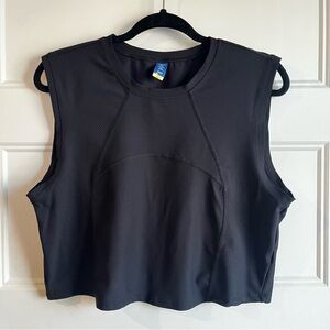 Old Navy Active Women’s Black Powersoft Cropped Tank Top | XL